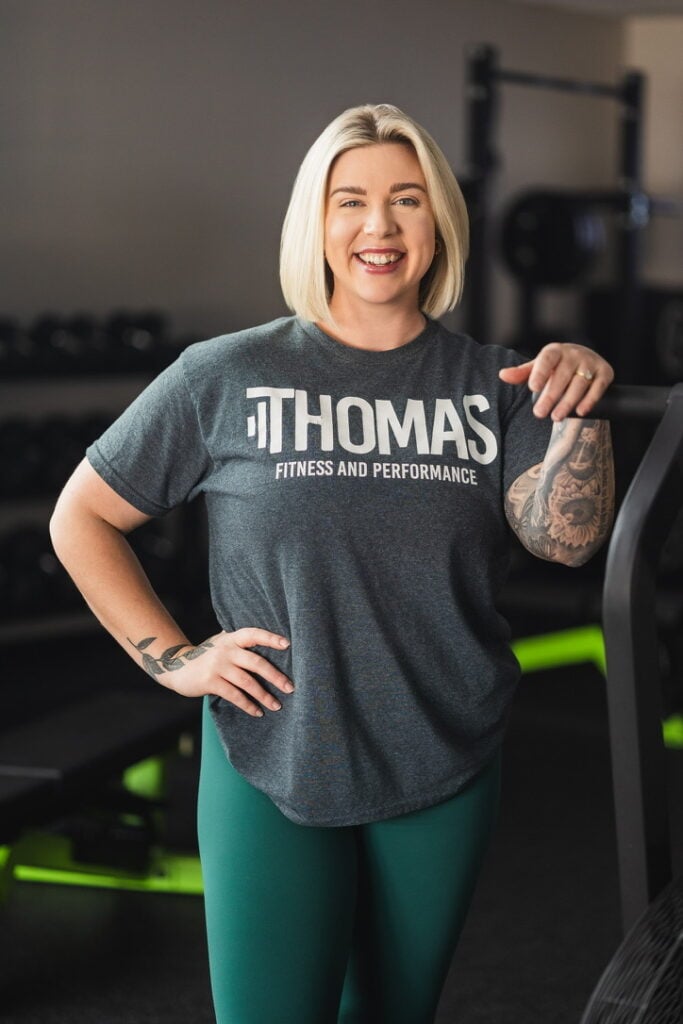 Meghan Thomas, Certified Functional Strength Coach and co-owner of Thomas Fitness and Performance in Farmington CT